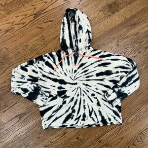 DKNY Cropped Tie Dye Sweatshirt Large